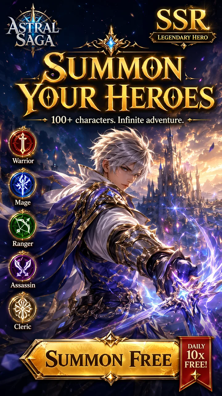 RPG Style Variant — AI App Store screenshot for a mobile game