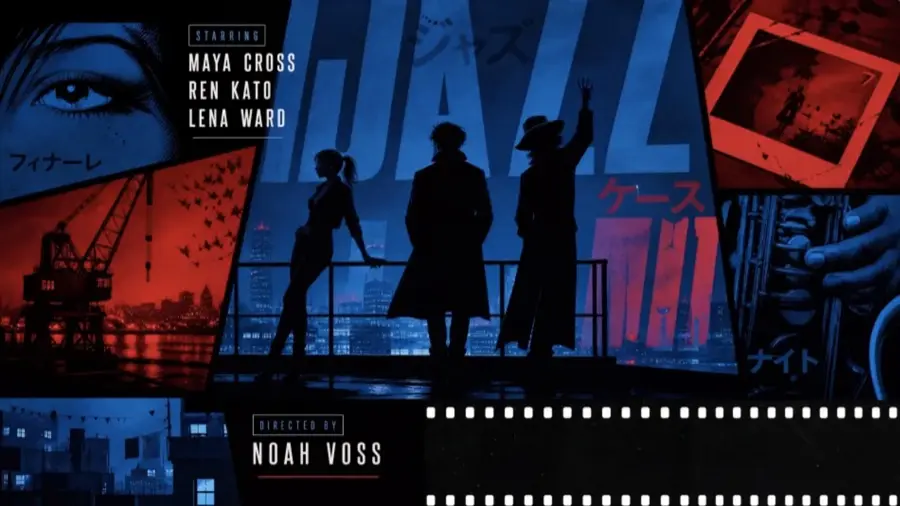 Style reference board 5 for the MIDNIGHT LINE title sequence